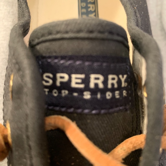 Sperry Topsider NWOT Crest Vibe Sneaker in Black with Leather Laces. 7. - Picture 6 of 8